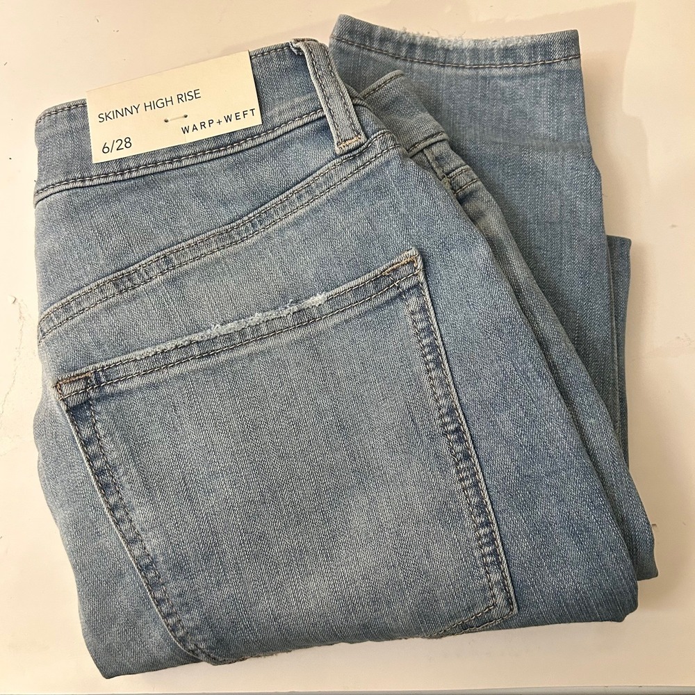 Warp+Weft NWT Women's Jeans‎ Size 6/28 Skinny High Rise